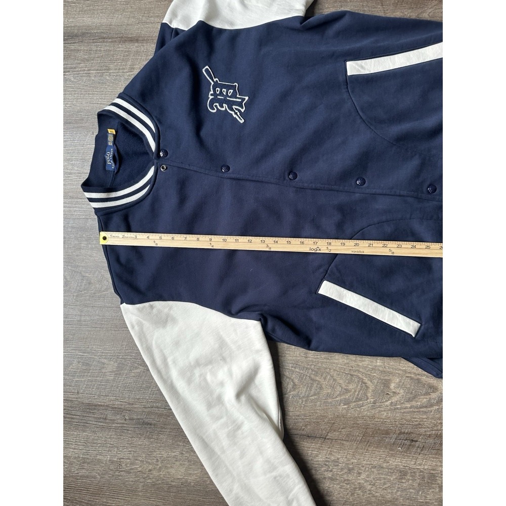 Polo Ralph Lauren Men's Gothic P Fleece Varsity Letterman Jacket Size XXL GOOD - Picture 6 of 11